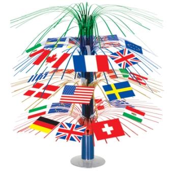 international decorations flag flags centerpiece olympic theme cascade supplies 18in olympics themed country table around centerpieces partycity beistle inch countries