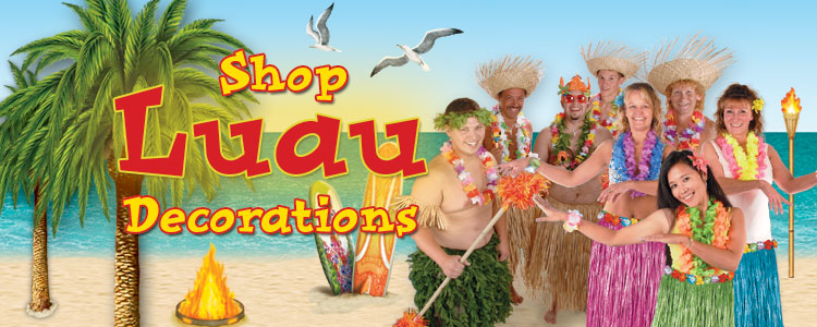 Luau, Hawaiian, Beach Party Supplies & Decorations  PartyCheap