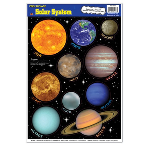 Solar System Peel N Place (10/sheet) - PartyCheap